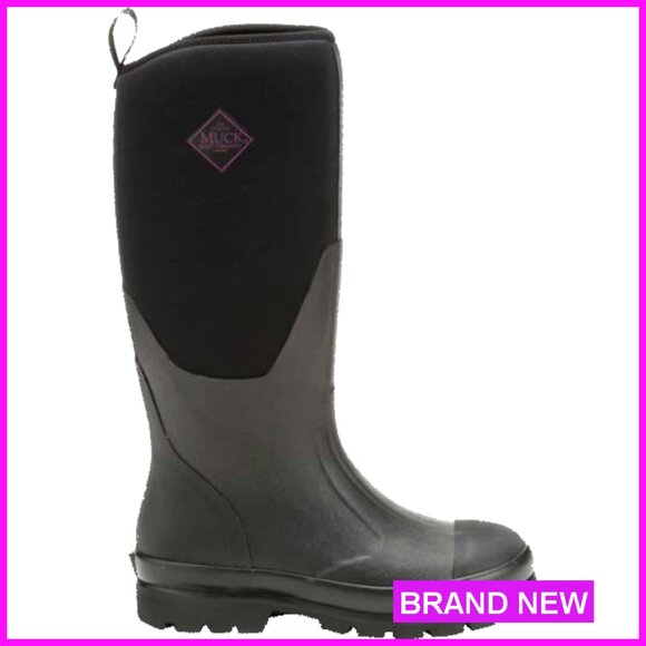 Women's Rubber Work Boots Waterproof Outdoor Rain Footwear Durable Traction